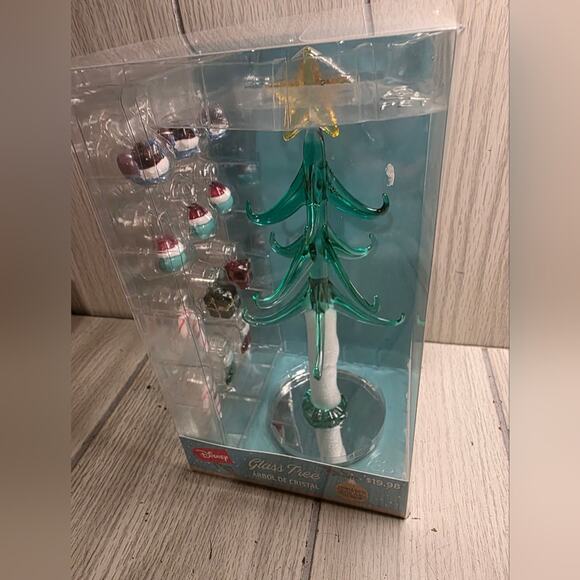 Disney Lelo And Stitch Glass Christmas Tree Light Up Table Top Holiday Decor - Picture 9 of 11